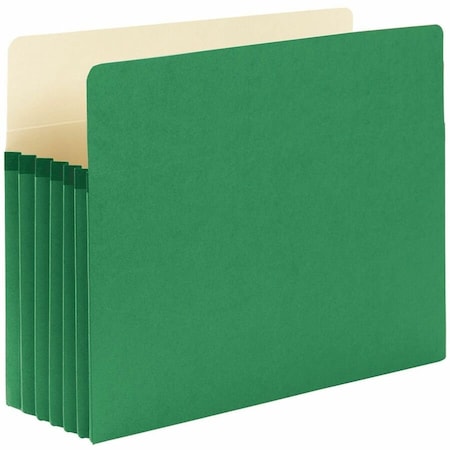 Smead File Pocket, StraightCut Tab, 514 Expansion, Letter Size, Green, 10 per Box 73236, Green SMD73236
