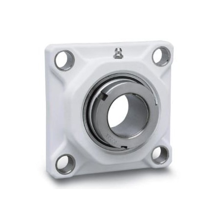 Dodge Industrial Grip Tight Adapter Ball Bearing, E-Z Kleen Polymer Housing, 4-Bolt Flange w/o Adapter Sleeve/Lock Nut 129543 F4B-GTEZ-06-PCR