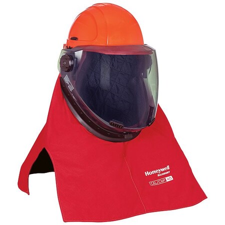 Salisbury Arc Flash Hood, 4 PPE CAT, 40 cal/sq cm, Polycarbonate Window, Red LFH40RG-PP