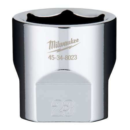 Milwaukee Tool SktExtension, Chr, 6P23mm, Chrm, 0.375in 45-34-8023