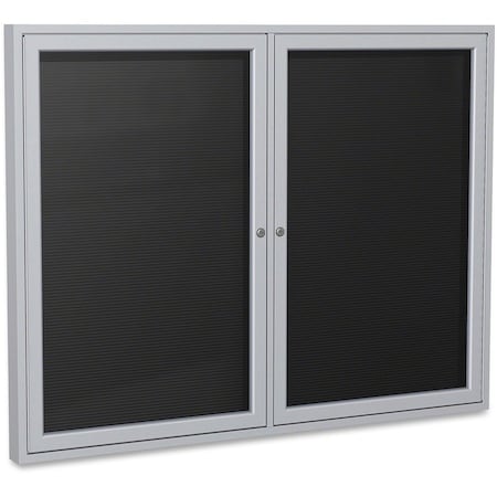 Ghent Enclosed Letter Board 36"x48" PA23648B-BK