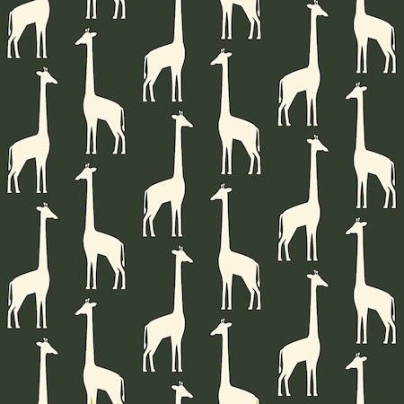 Chesapeake Vivi Green Giraffe Wallpaper 4060-139060
