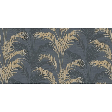 Advantage Rattan Charcoal Palm Wallpaper 4168-17741
