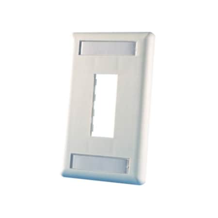 Ortronics 2-PORT FLUSH MOUNT UNLOADED, SINGLEGANG TRACJACK, FOG WHITE 40300548