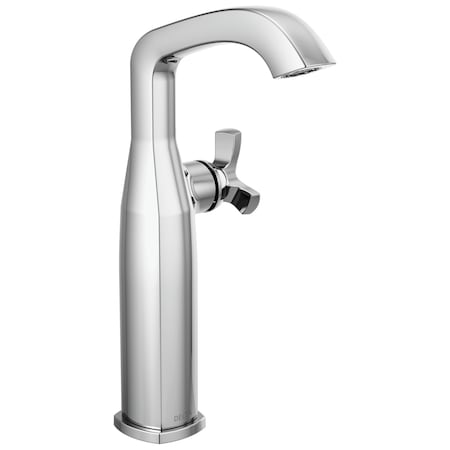 Delta Stryke Single Handle Vessel Bathroom Faucet, 6.56 in, Lumicoat Chrome 7766-PR-DST