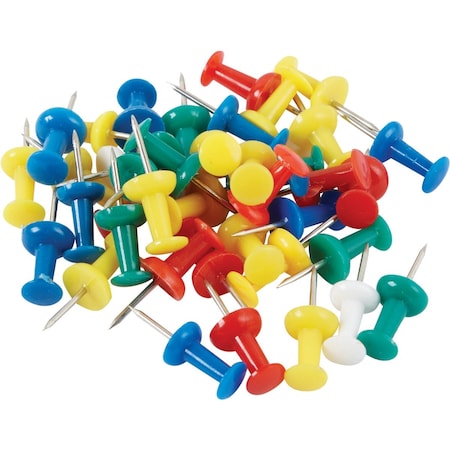 Smart Savers Assorted Color Push Pin, 120PK ZH4572-1