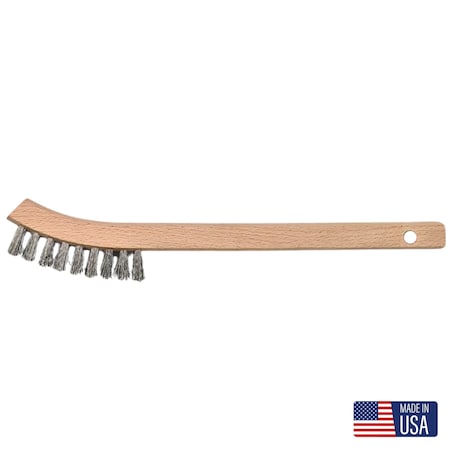 Gornell Brush Stove and Appliance Brush - Wood Handle, Aluminum 8148-A