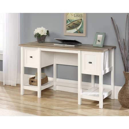 Sauder Desk, 29.764 in H, 53.937 in W X Soft White 418072