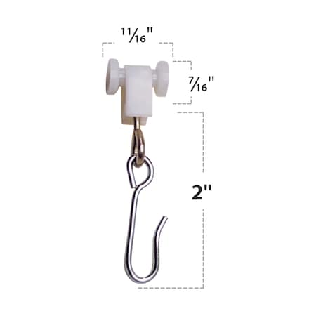 Crest Healthcare Curtain Hook For Use With Kirsch And Masco 9015