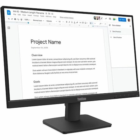 Lenovo S22-4E, 22 INCH FHD MONITOR WITH IPS AND 100HZ REFRESH RATE 64CBKAT6US