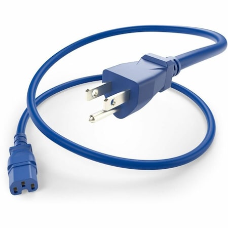 Unc Group POWER CORD 5-15P TO C15 15AMP BLUE 8FT PWCD-515PC15-15A-08F-BLU
