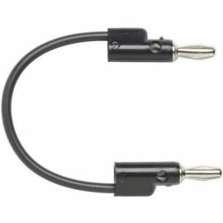 Pomona Electronics TestLeads, Black, 5000V, 18AWG, 11/2ft B-18-0
