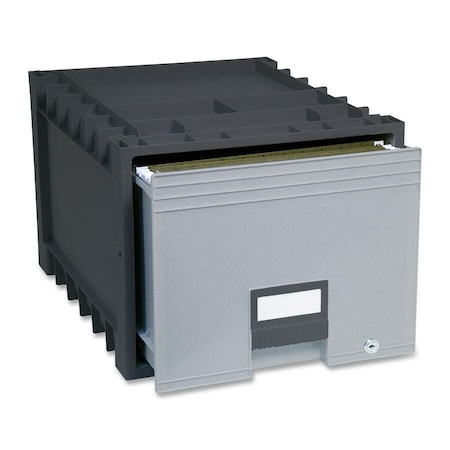 Storex Storage Box With Lock, 2 PK 61178U02C