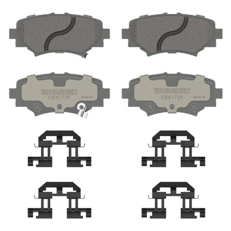 Wagner Brake OEX Rear Disc Brake Pad Set Premium Ceramic,  OEX1729