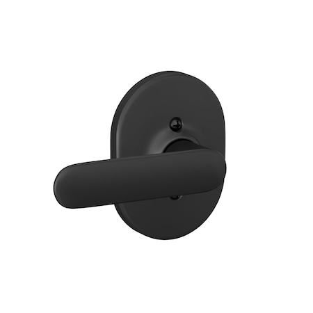 Schlage Residential Davlin Lever with Remsen Rose Half Dummy Matte Black Finish F170DAV622RMN
