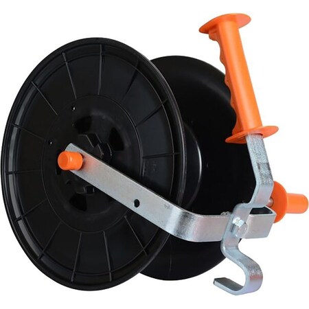 Gallagher Economy Reel, Poly, Black/Orange, Zinc G61600