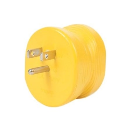 Camco Plug Adapter, Outlet Tap, TT-30R, 5-15P, Yellow 55223