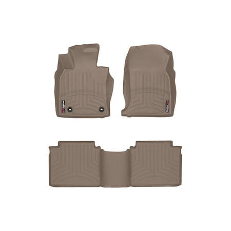 Weathertech Tan, Front and Rear Floorliners 451624-1-3