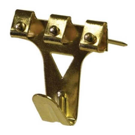 Hillman 2Pk75Lb Brs Pict Hanger 122196