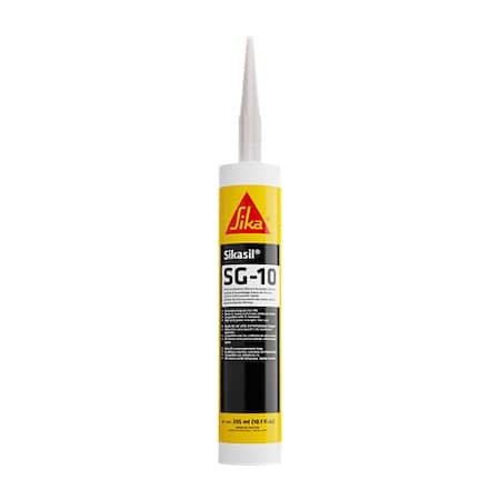 Sika Sikasil SG-10 Neutral Cure Silicone Sealant Black 10oz Cartridge 417241