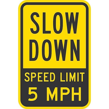 Lyle Slow Down Speed Limit 5 G-2438-NA_12x18