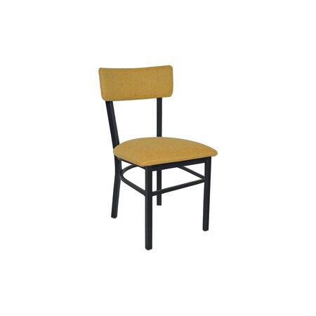 Bfm Seating Bristol Chair - Grade 4 Upholstered Seat & Back - Steel Frame - Sand Black Finish 4301CSTT016-SB