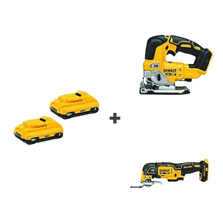 Stanley Battery Pack, (2) 4.0 Ah, Li-Ion, PK2 DCB240-2/DCS334B/DCS356B