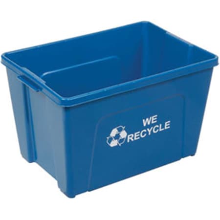 Busch Systems International Recycling Bin - 18 gal - Blue 240772