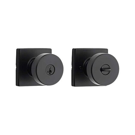 Kwikset Door Knob Lockset, 1 3/8-1 3/4" Thick 740PSK-SQT-514-SMT-6AL-RCS