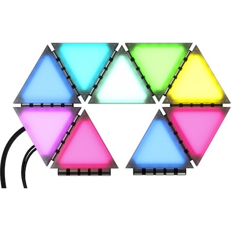 Corsair iCUE LC100 Case Accent Lighting Panels - Mini Triangle - 9x Tile Starter Kit CL-9011114-WW