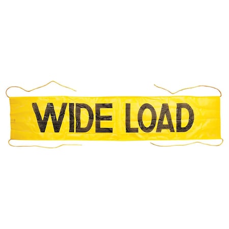 Jj Keller Vehicle Banner, Yellow, 18 in H, 7 ft W 3732