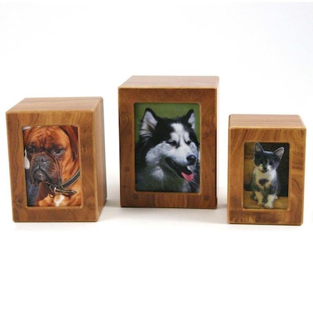 Jorgensen Laboratories Jorvet Birch Finish MDF Photo Box Urn, Medium J0316PBM