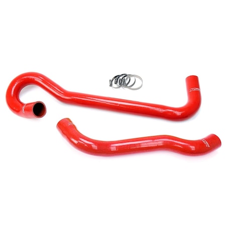 Hps Performance High Temp Reinforced Silicone Radiator Coolant Hose Kit, Red, 57-1704-RED