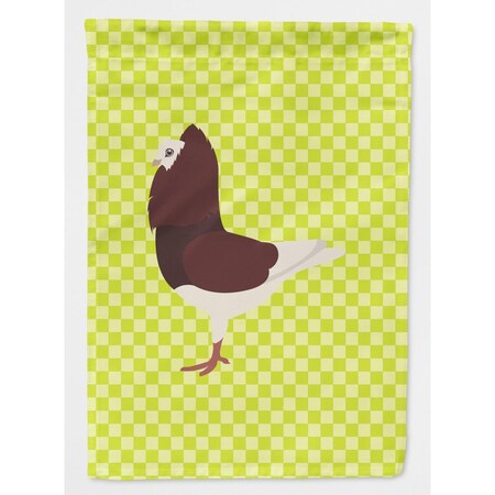 Carolines Treasures Capuchin Red Pigeon Green Flag Garden Size BB7774GF