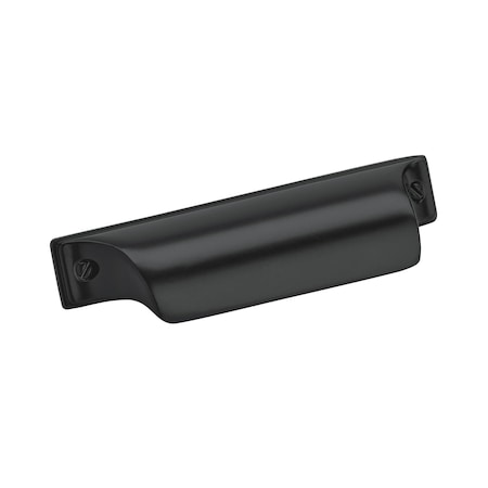 Amerock Jolene 2-1/2 in 64 mm Center-to-Center Matte Black Cabinet Cup Pull BP452364MB