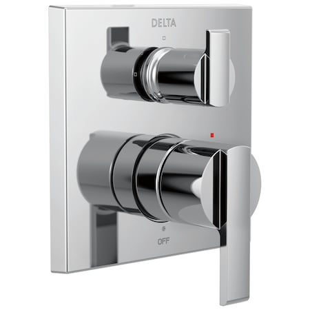 Delta Ara Angular Modern Monitor 14 Series Valve Trim with 3-Setting Integrated Diverter T24867
