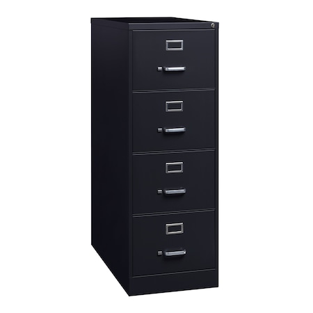 Hirsh 18" W 4 Drawer Vertical File Cabinet, Black, Legal 16702