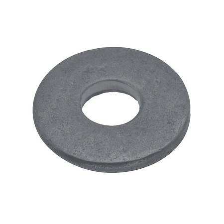 Zoro Select Flat Washer, For Screw Size #2 , PVC Not Applicable Finish, 25 PK WASB#2RPVC