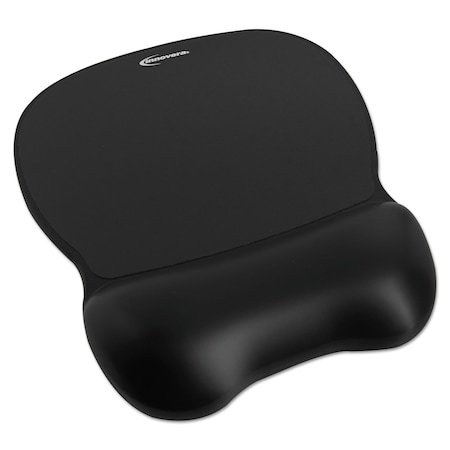 Innovera Gel Mouse Pad with Wrist Rest, 9.62 x 8.25, Black IVR51450