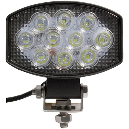 Pm Company Great White Series Oval Work Light, 12/24 V, LED Lamp, White V919-MV