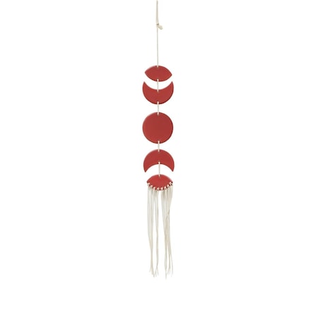 Conservatorio 24' Ceramic Moon phases with tassel Wind Chime CO3494481