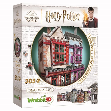 Wrebbit3D Harry Potter Quality Quidditch Supplies & Slug and Jiggers 3D Jigsaw Puzzle Multicolored 3 W3D-0509