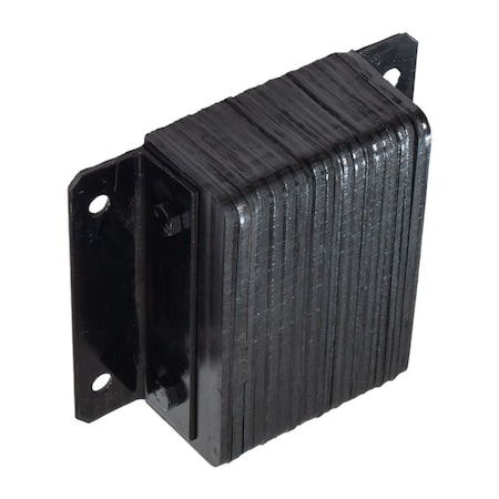 Mytee Products 12inx12inx4.5inViking Laminate Rubber Dock Bumper for Truck Loading Dock Protection DBLR-121245