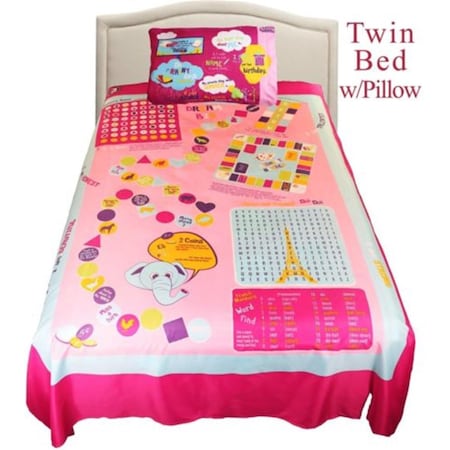 Playtime Edventures Bed Sheet Twin Girl 001-PTGT