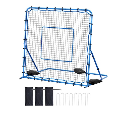 Vevor Soccer Rebounder Net 3.7 x 3.7 ft Quick Switch Angle Soccer Goal Rebounder DKS-372b