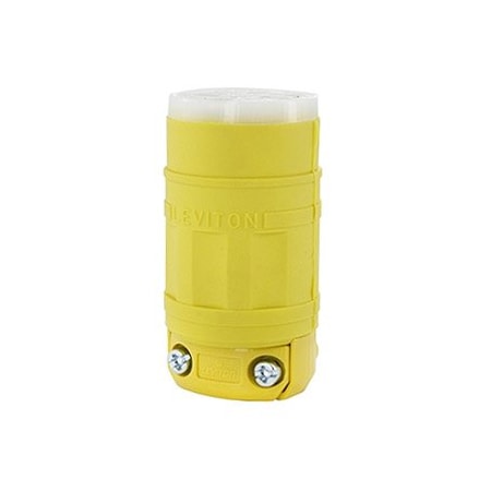 Leviton Industrial Grade, Dustguard Connector 15 Amp, 250 Volt 1549