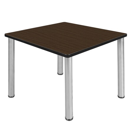 Regency Square Kee Medium Breakroom Table, 42 in W, 42 in L, Neo Walnut TB4242NWBPCM