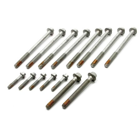 Superjock 12498545 Hex Cylinder Head Bolt Kit Steel Natural Black Oxide for 1997-2003 GM LS-Series SU3625455