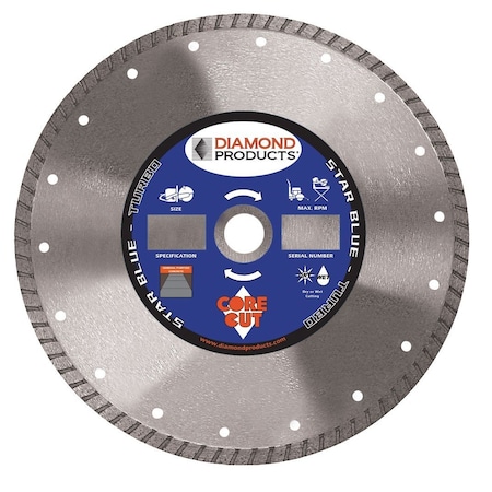 Diamond Star Blue High-Speed Turbo Blade 4" X .080 X 7/8" 74959