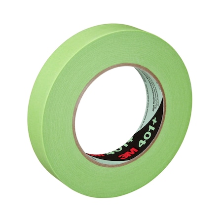 3M Painter's Tape, 24 mm W x 55 m L, 6.7 mil Thick, Green, Rubber Adhesive, 24 PK 401+